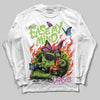 Neon Green Sneakers DopeSkill Long Sleeve T-Shirt Ease My Mind Graphic Streetwear - White