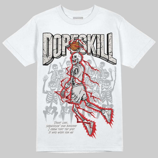 Jordan 3 Retro Pure Money DopeSkill T-Shirt Thunder Dunk Graphic Streetwear  - White