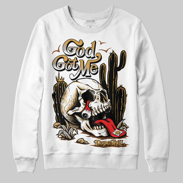 Jordan 11 "Gratitude" DopeSkill Sweatshirt God Got Me Graphic Streetwear - White