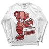 Jordan 13 “Dune Red” DopeSkill Long Sleeve T-Shirt Sneakerhead BEAR Graphic Streetwear - WHite