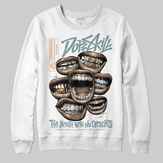 Nike Air Max 1 Low Poly “Adventure” DopeSkill Sweatshirt The Mouth With No Droughts Graphic Streetwear - White