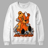 Jordan 12 Retro Brilliant Orange DopeSkill Sweatshirt MOMM Bear Graphic Streetwear - White