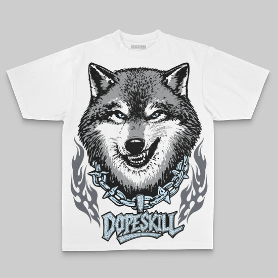 Jordan 5 Retro Wolf Grey (2026) DopeSkill Oversized Print T-Shirt Wolf Grey Graphic Streetwear - White
