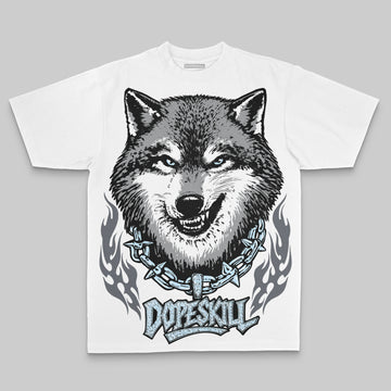 Jordan 5 Retro Wolf Grey (2026) DopeSkill Oversized Print T-Shirt Wolf Grey Graphic Streetwear - White