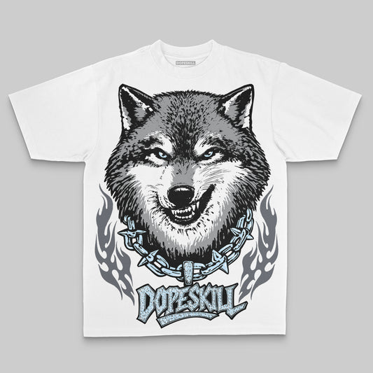 Jordan 5 Retro Wolf Grey (2026) DopeSkill Oversized Print T-Shirt Wolf Grey Graphic Streetwear - White