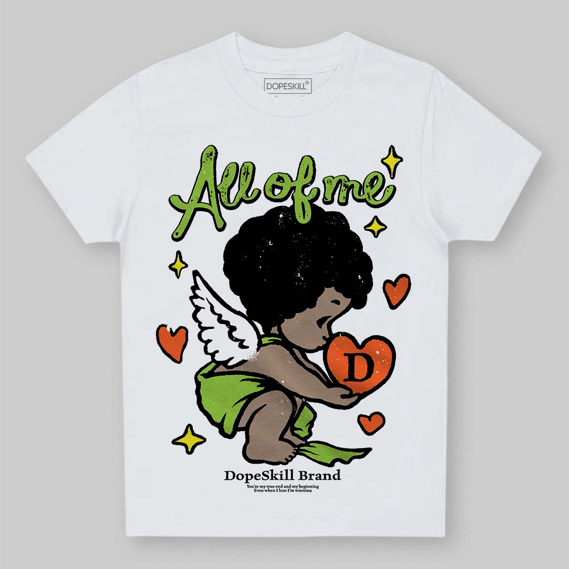 Neon Green Sneakers DopeSkill Toddler Kids T-shirt All Of Me Graphic Streetwear - White 