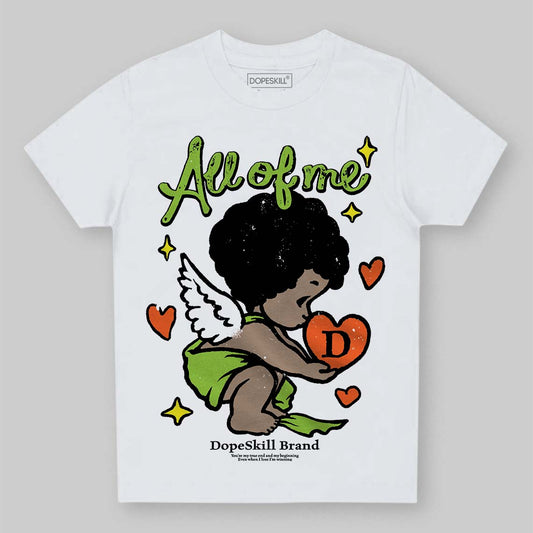 Neon Green Sneakers DopeSkill Toddler Kids T-shirt All Of Me Graphic Streetwear - White 
