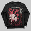 Jordan 4 “Sierra Red" DopeSkill Long Sleeve T-Shirt Speak It Graphic Streetwear - Black