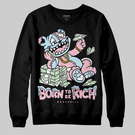 Jordan 4 Retro Valentine's Day (2026) (GS) DopeSkill Sweatshirt Born To Be Rich Graphic Streetwear - Black