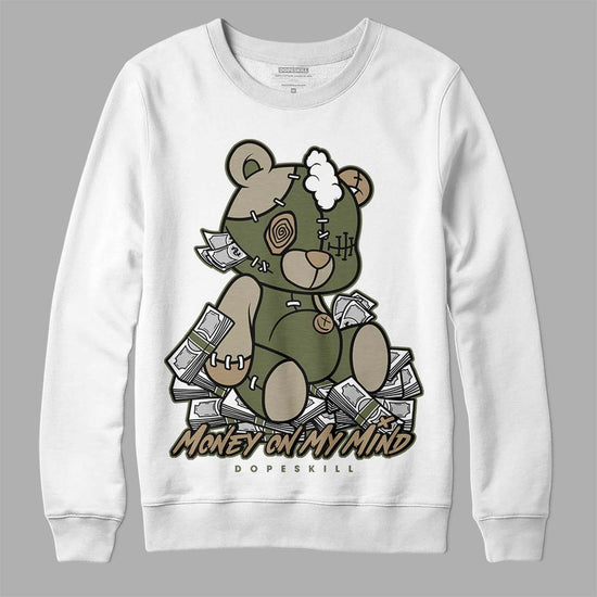 Air Max 90 Ballistic Neutral Olive DopeSkill Long Sleeve T-Shirt MOMM Bear Graphic Streetwear - White