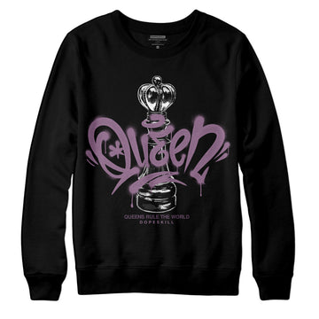 Jordan 2 “Mauve/Off-Noir” DopeSkill Sweatshirt Queen Chess Graphic Streetwear - Black 