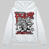 Jordan 8 Retro Bugs Bunny (2025) DopeSkill Hoodie Sweatshirt Distorted Realms Graphic Streetwear - White