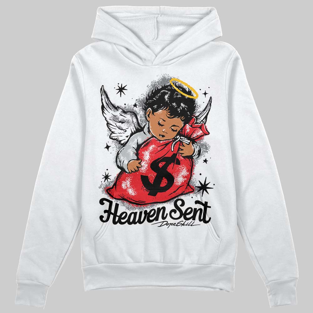 Jordan 4 “Fear” DopeSkill Hoodie Sweatshirt Heaven Sent Graphic Streetwear - White