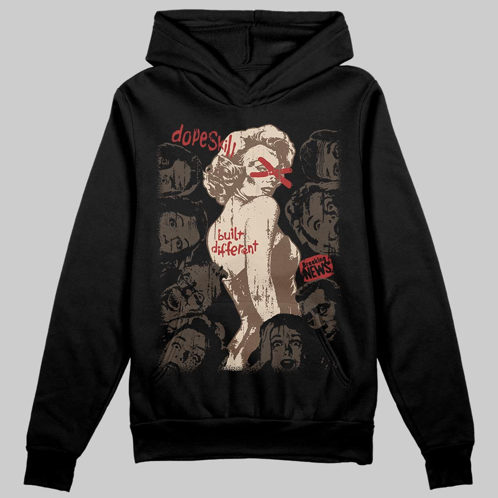 A Ma Maniére x Air Jordan 4 “Dark Mocha” DopeSkill Hoodie Sweatshirt Built Different Graphic Streetwear - black