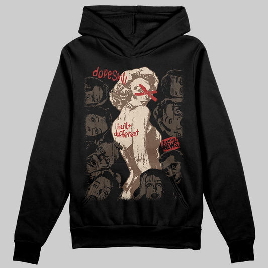 A Ma Maniére x Air Jordan 4 “Dark Mocha” DopeSkill Hoodie Sweatshirt Built Different Graphic Streetwear - black