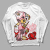 Jordan 3 GS “Red Stardust” DopeSkill Long Sleeve T-Shirt Broken Heart Graphic Streetwear - White 