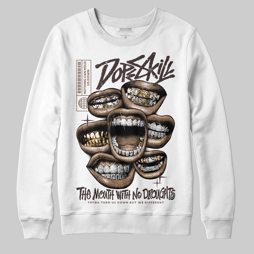 SoleFly x Air Jordan 12 Retro SP 'Cafecito/Baroque Brown' DopeSkill Sweatshirt The Mouth With No Droughts Graphic Streetwear - White