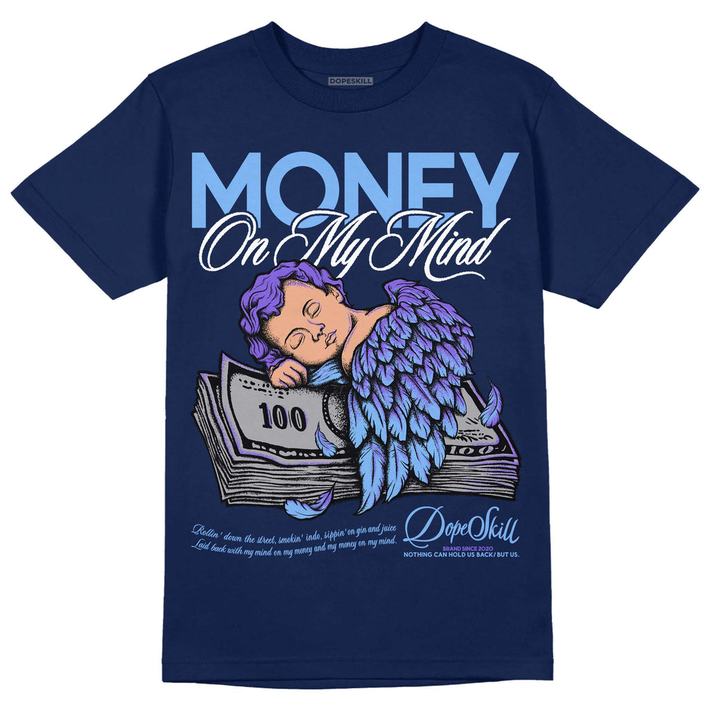 Jordan 5 SE “Georgetown” DopeSkill Midnight Navy T-Shirt MOMM Graphic Streetwear