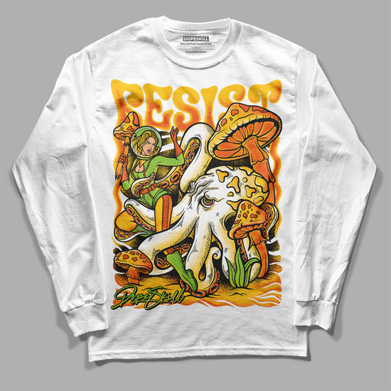 Yellow Sneakers DopeSkill Long Sleeve T-Shirt Resist Graphic Streetwear - White