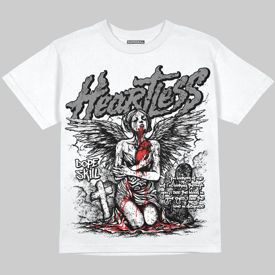 Grey Sneakers DopeSkill Oversize Print T-Shirt Heartless Graphic Streetwear