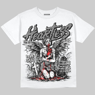 Grey Sneakers DopeSkill Oversize Print T-Shirt Heartless Graphic Streetwear