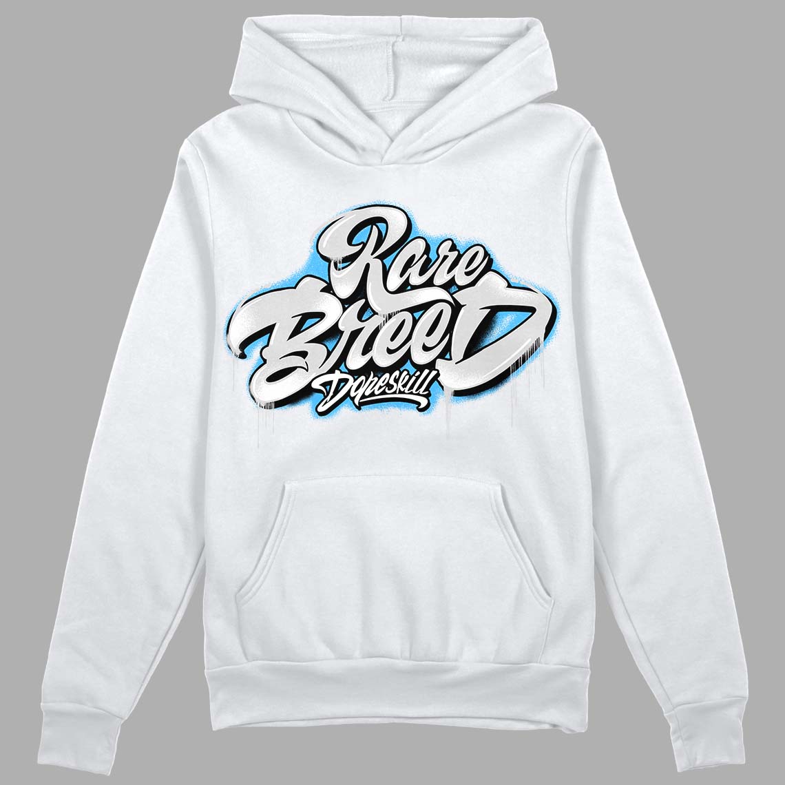 Dunk Low ‘Pure Platinum’ DopeSkill Hoodie Sweatshirt Rare Breed Type Graphic Streetwear  - White