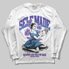 PURPLE Sneakers DopeSkill Long Sleeve T-Shirt Self Made Graphic Streetwear - White
