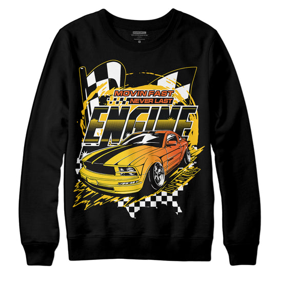 Yellow Sneakers DopeSkill Sweatshirt ENGINE Tshirt Graphic Streetwear - Black