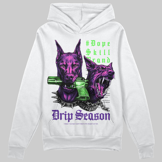 PURPLE Sneakers DopeSkill Hoodie Grind Pray Graphic Streetwear - White