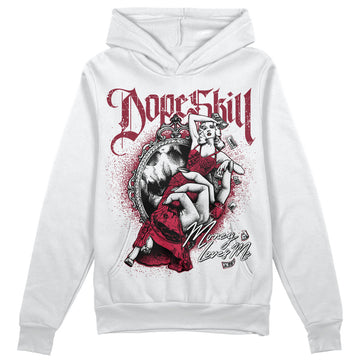 Jordan 1 Retro High '85 OG Metallic Burgundy DopeSkill Hoodie Sweatshirt Money Loves Me Graphic Streetwear - White