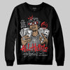 Grey Sneakers DopeSkill Sweatshirt All Hustle No Luck Graphic Streetwear - Black