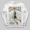 Jordan 5 Retro Reverse Metallic DopeSkill Long Sleeve T-Shirt Thunder Dunk Graphic Streetwear - White