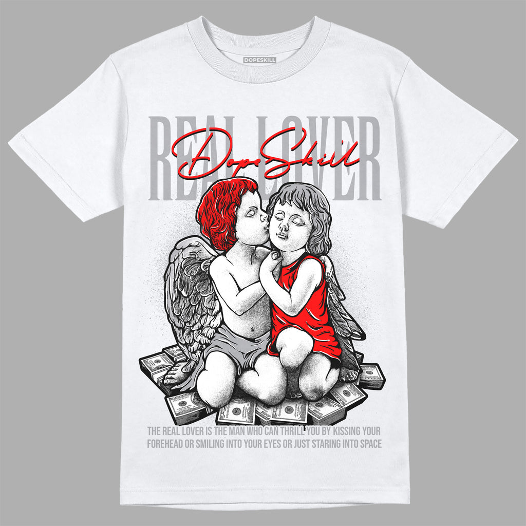Jordan 9 Retro Fire Red DopeSkill T-Shirt Real Lover Graphic Streetwear - White 