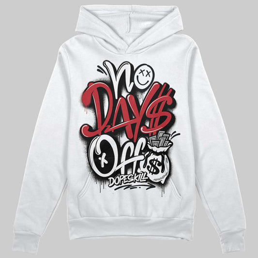 Jordan 14 Retro ‘Black Toe’ DopeSkill Hoodie Sweatshirt No Days Off Graphic Streetwear - White