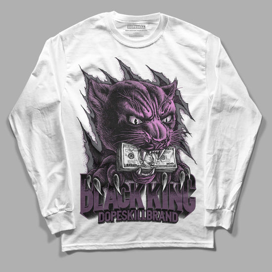 Jordan 2 “Mauve/Off-Noir” DopeSkill Long Sleeve T-Shirt Black King Graphic Streetwear - White 