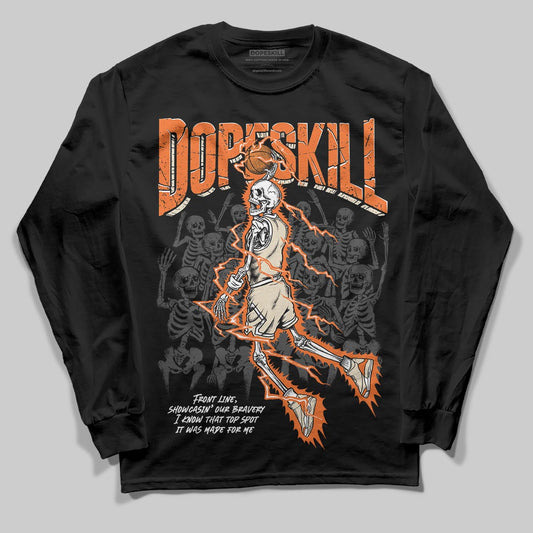 Jordan 3 “Starfish” DopeSkill Long Sleeve T-Shirt Thunder Dunk Graphic Streetwear - Black
