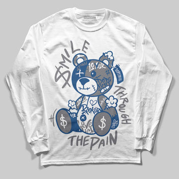 Jordan 9 Retro 'Flint Grey' 2026 DopeSkill Long Sleeve T-Shirt Smile Through The Pain Graphic Streetwear - White