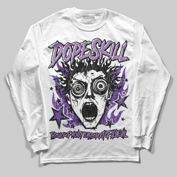 PURPLE Sneakers DopeSkill Long Sleeve T-Shirt Root of Evil Graphic Streetwear - White
