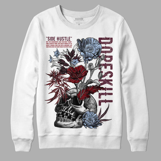 Jordan 5 Retro Burgundy (2023) DopeSkill Sweatshirt Side Hustle Graphic Streetwear - White