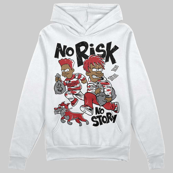 Jordan 8 Retro Bugs Bunny (2025) DopeSkill Hoodie Sweatshirt No Risk No Story Graphic Streetwear - White