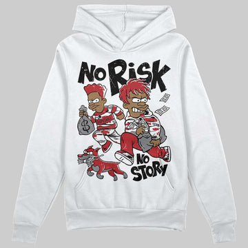 Jordan 8 Retro Bugs Bunny (2025) DopeSkill Hoodie Sweatshirt No Risk No Story Graphic Streetwear - White