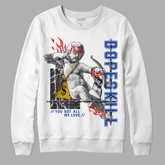 Jordan 14 “Laney” DopeSkill Sweatshirt You Got All My Love Graphic Streetwear - White