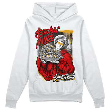 Jordan 12 “Cherry” DopeSkill Hoodie Sweatshirt Stackin Mines Graphic Streetwear - White