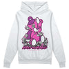 Jordan 4 GS “Hyper Violet” DopeSkill Hoodie Sweatshirt MOMM Bear Graphic Streetwear - White