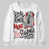 Jordan 6 “Reverse Infrared” DopeSkill Sweatshirt Real Ones Move In Silence Graphic Streetwear - White