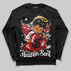 Jordan 1 Retro High OG Black Toe Reimagined DopeSkill Long Sleeve T-Shirt Heaven Sent Graphic Streetwear - Black