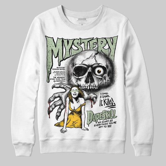 Jordan 4 WMNS “Seafoam” (2025) DopeSkill Sweatshirt Mystery Ghostly Grasp Graphic Streetwear - White