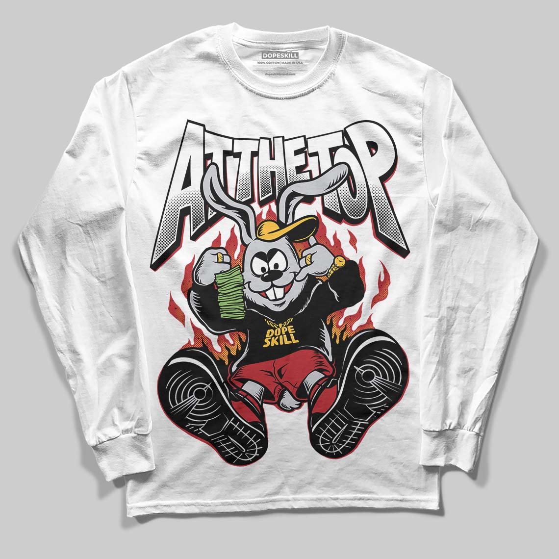 Jordan 14 Golf “Last Shot” DopeSkill Long Sleeve T-Shirt At The Top Graphic Streetwear - White 
