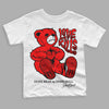 Jordan 1 Retro High OG "Satin Bred" DopeSkill Toddler Kids T-shirt Love Kills Graphic Streetwear - White