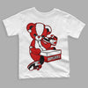 Jordan 1 Retro Low "Black Toe" DopeSkill Toddler Kids T-shirt Sneakerhead BEAR Graphic Streetwear - White